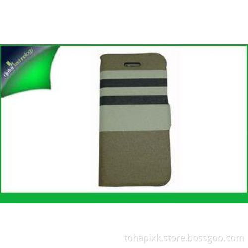 Book Holder 5s Apple Iphone Leather Cases With Stand , Wall